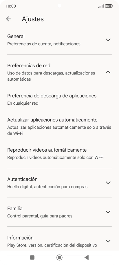 Pulsa Actualizar aplicaciones automáticamente. Pulsa Actualizar aplicaciones automáticamente.