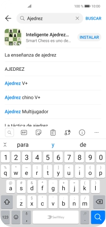 Introduce el nombre del tema o de la app y pulsa el icono de búsqueda. Introduce el nombre del tema o de la app y pulsa el icono de búsqueda.