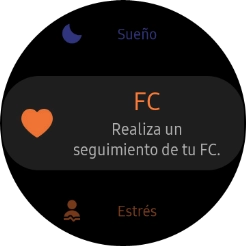 Pulsa el icono de pulsómetro. Pulsa el icono de pulsómetro.