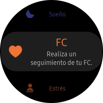 Pulsa el icono de pulsómetro. Pulsa el icono de pulsómetro.