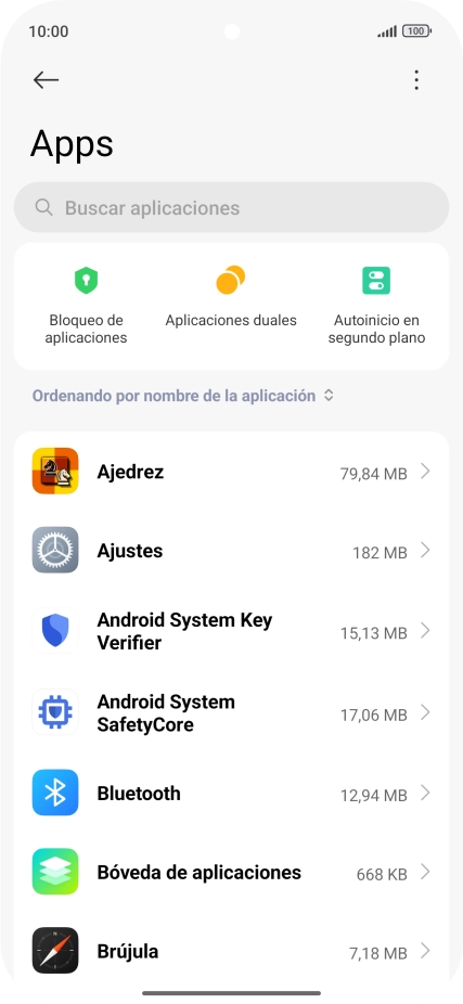 Pulsa la app deseada. Pulsa la app deseada.