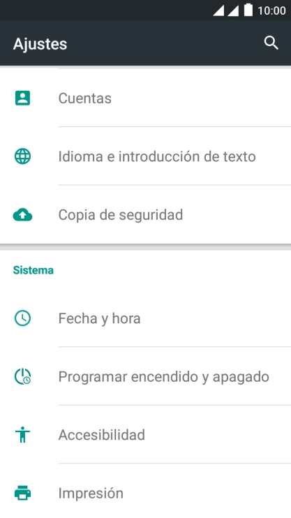 Pulsa Cuentas.