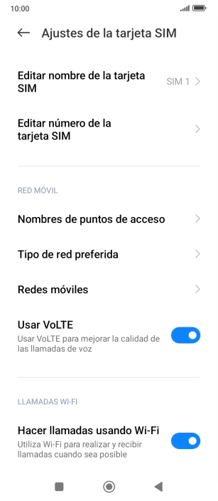 Pulsa Redes móviles.