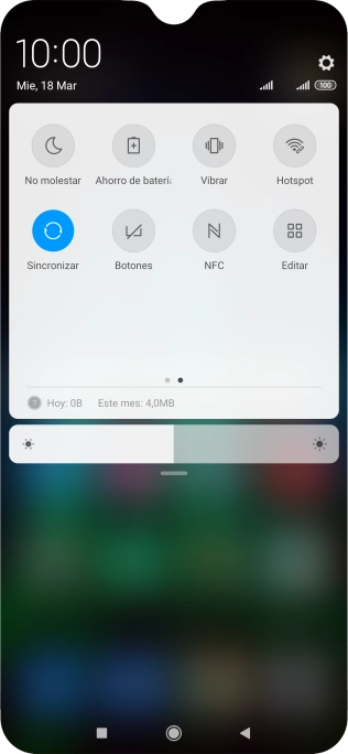 Pulsa Ahorro de batería para activar la función. Pulsa Ahorro de batería para activar la función.