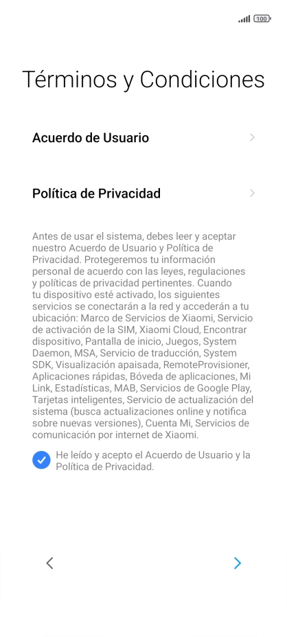 Pulsa la flecha hacia la derecha. Pulsa la flecha hacia la derecha.