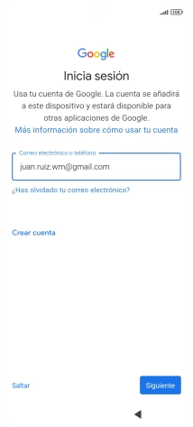 Sigue las indicaciones de la pantalla para terminar la activación. Sigue las indicaciones de la pantalla para terminar la activación.