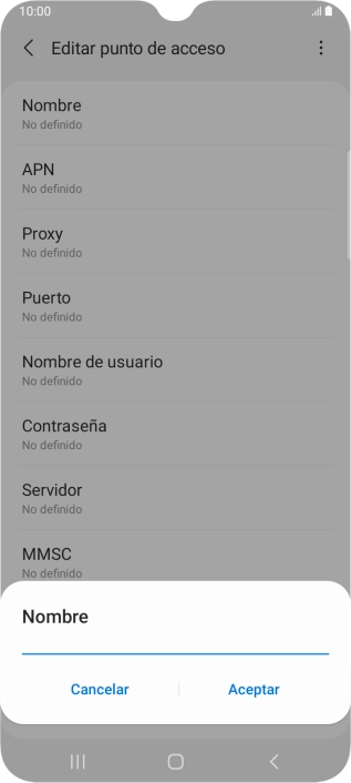 Introduce Vodafone Internet y pulsa Aceptar. Introduce Vodafone Internet y pulsa Aceptar.