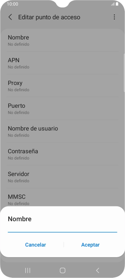 Introduce Vodafone Internet y pulsa Aceptar. Introduce Vodafone Internet y pulsa Aceptar.
