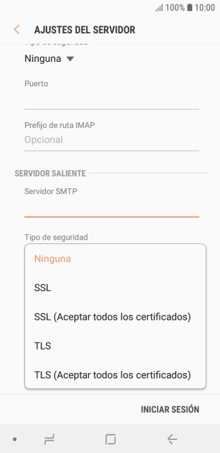 Pulsa Ninguna para desactivar la función. Pulsa Ninguna para desactivar la función.