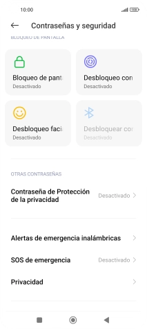 Pulsa Desbloqueo con huella dactilar. Pulsa Desbloqueo con huella dactilar.