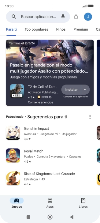 Pulsa el icono de perfil. Pulsa el icono de perfil.