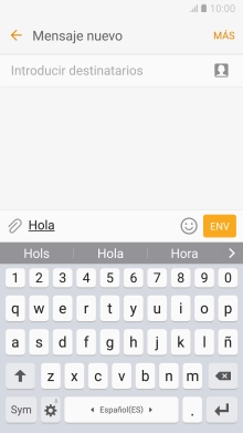 Las palabras sugeridas van apareciendo en la pantalla mientras escribes. Pulsa la flecha para ver más propuestas de palabras. Las palabras sugeridas van apareciendo en la pantalla mientras escribes. Pulsa la flecha para ver más propuestas de palabras.