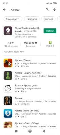 Pulsa la app deseada. Pulsa la app deseada.