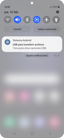Pulsa Toca para otras opciones USB.. Pulsa Toca para otras opciones USB..
