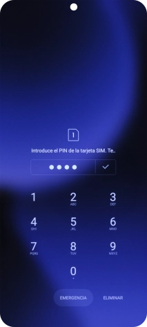 Si lo solicita el teléfono, introduce el código PIN y pulsa el icono de aceptar. Si lo solicita el teléfono, introduce el código PIN y pulsa el icono de aceptar.