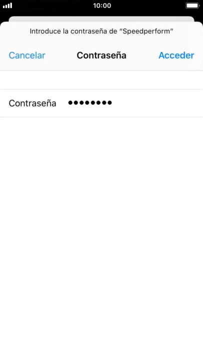 Introduce la contraseña de la red wifi y pulsa Acceder. Introduce la contraseña de la red wifi y pulsa Acceder.