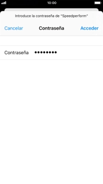 Introduce la contraseña de la red wifi y pulsa Acceder. Introduce la contraseña de la red wifi y pulsa Acceder.
