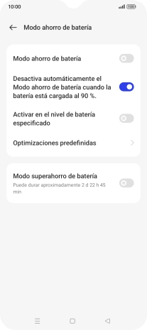 Pulsa el indicador junto a 