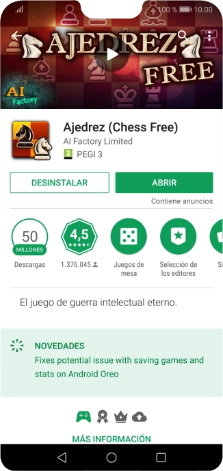 Pulsa DESINSTALAR.