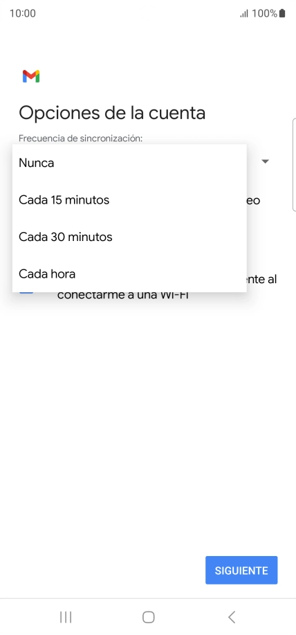 Pulsa el ajuste deseado. Pulsa el ajuste deseado.