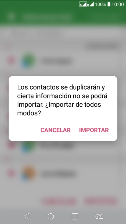 Pulsa IMPORTAR.