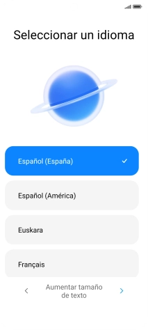 Pulsa el idioma deseado. Pulsa el idioma deseado.