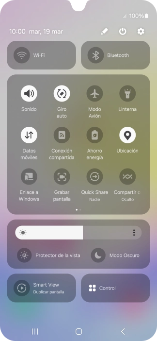 Pulsa el icono de ajustes. Pulsa el icono de ajustes.