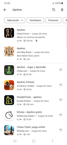 Pulsa la app deseada. Pulsa la app deseada.