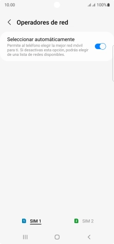 Pulsa la tarjeta SIM deseada.