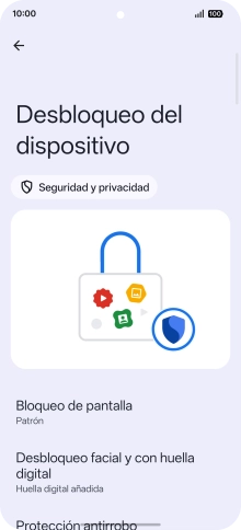 Pulsa Bloqueo de pantalla e introduce el código de seguridad extra que has creado anteriormente. Pulsa Bloqueo de pantalla e introduce el código de seguridad extra que has creado anteriormente.