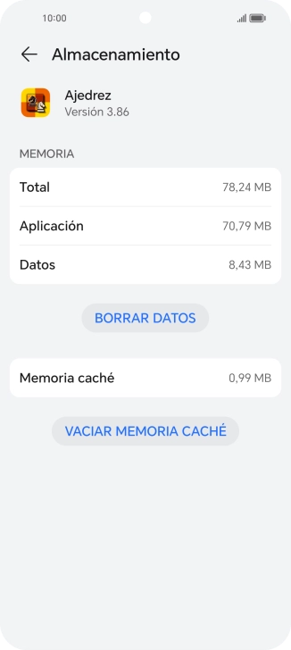 Pulsa VACIAR MEMORIA CACHÉ. Pulsa VACIAR MEMORIA CACHÉ.