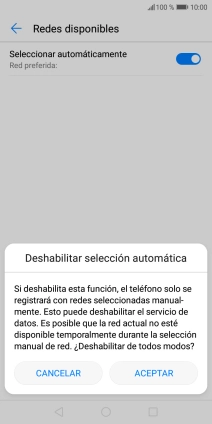Pulsa ACEPTAR y espera mientras el teléfono está buscando redes. Pulsa ACEPTAR y espera mientras el teléfono está buscando redes.