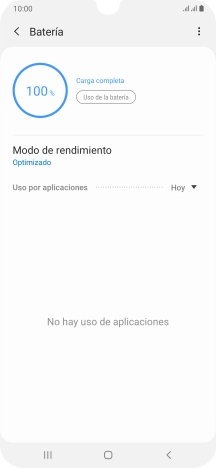 Pulsa Modo de rendimiento. Pulsa Modo de rendimiento.