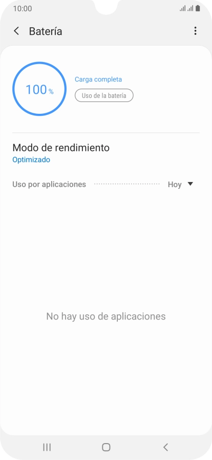 Pulsa Modo de rendimiento. Pulsa Modo de rendimiento.
