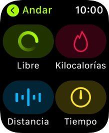 Pulsa la Digital Crown la veces que sean necesarias para volver al menú principal. Pulsa la Digital Crown la veces que sean necesarias para volver al menú principal.