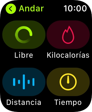 Pulsa la Digital Crown la veces que sean necesarias para volver al menú principal. Pulsa la Digital Crown la veces que sean necesarias para volver al menú principal.