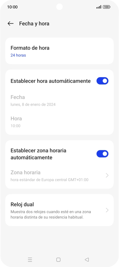 Pulsa la tecla de inicio para terminar y regresar a la pantalla de inicio. Pulsa la tecla de inicio para terminar y regresar a la pantalla de inicio.