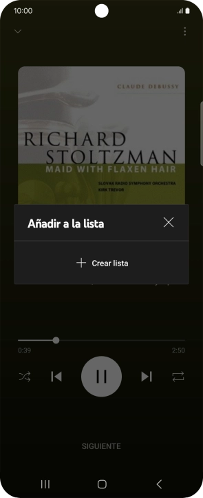 Pulsa Crear lista. Pulsa Crear lista.