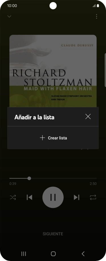 Pulsa Crear lista. Pulsa Crear lista.