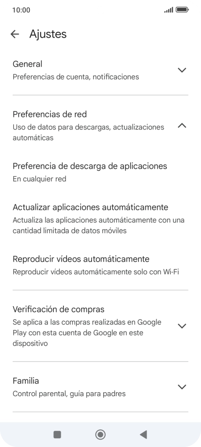 Pulsa Actualizar aplicaciones automáticamente. Pulsa Actualizar aplicaciones automáticamente.