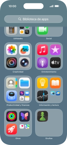 Pulsa la app deseada durante unos instantes. Pulsa la app deseada durante unos instantes.
