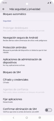 Pulsa Bloqueo de SIM. Pulsa Bloqueo de SIM.