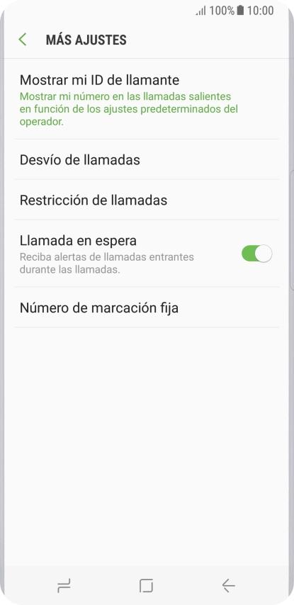 Pulsa Desvío de llamadas. Pulsa Desvío de llamadas.