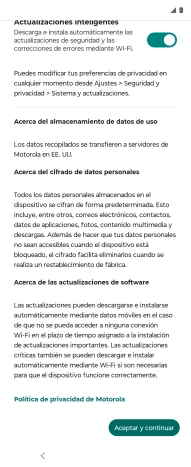 Pulsa el indicador junto a los ajustes deseados para seleccionarlos. Pulsa el indicador junto a los ajustes deseados para seleccionarlos.