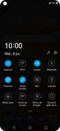 Pulsa el icono de modo de sonido las veces que sean necesarias para activar o desactivar el modo silencioso. Pulsa el icono de modo de sonido las veces que sean necesarias para activar o desactivar el modo silencioso.