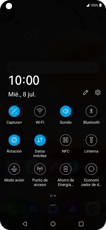 Pulsa el icono de modo de sonido las veces que sean necesarias para activar o desactivar el modo silencioso. Pulsa el icono de modo de sonido las veces que sean necesarias para activar o desactivar el modo silencioso.
