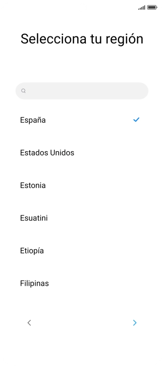 Pulsa el país o el área deseados. Pulsa el país o el área deseados.