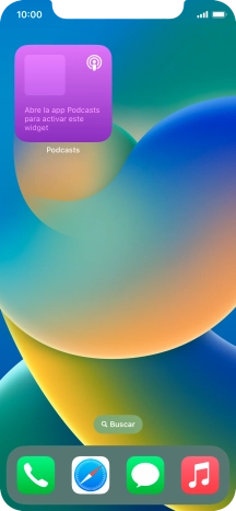 Si utilizas un grupo de widgets: Desliza el dedo hacia arriba o hacia abajo sobre el grupo para seleccionar el widget deseado. Si utilizas un grupo de widgets: Desliza el dedo hacia arriba o hacia abajo sobre el grupo para seleccionar el widget deseado.