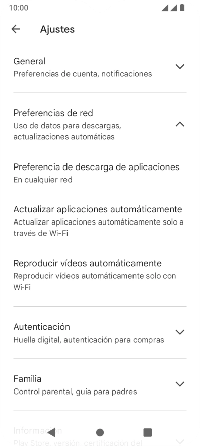 Pulsa Actualizar aplicaciones automáticamente. Pulsa Actualizar aplicaciones automáticamente.