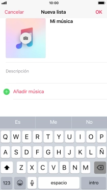 Pulsa Añadir música.
